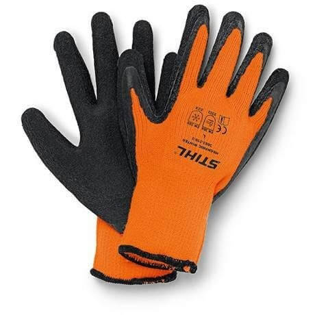 Перчатки для сенсорного экрана оранжевые с логотипом STIHL (70288710542)