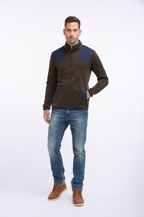 Куртка флисовая коричневая/оливковая STIHL, размер M (04201100652)