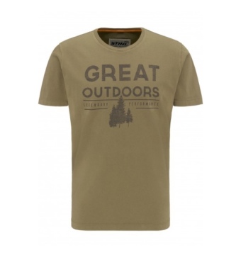 Футболка оливковая STIHL OUTDOORS, размер L (04201000756)