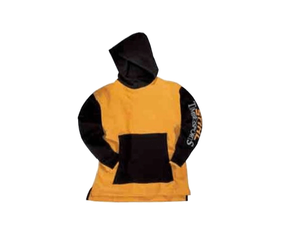 Пуловер детский черно-оранжевый с длинными руковами STIHL, рост 140 (09813000101)