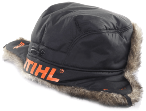 Шапка-ушанка зимняя с логотипом STIHL (70288710120)