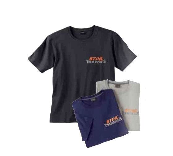 Футболка серая с коротким рукавом STIHL Timbersport, размер S (09891001109)